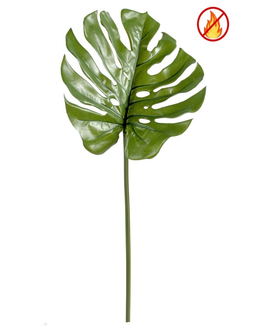 Artificial PHILODENDRON MONSTERA STEM 75 CM L FR - Fire Resistant