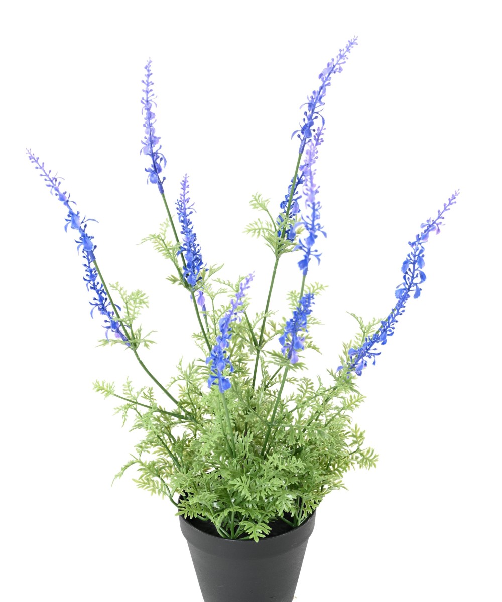 Kunstlik LAVENDER DENTATA pott