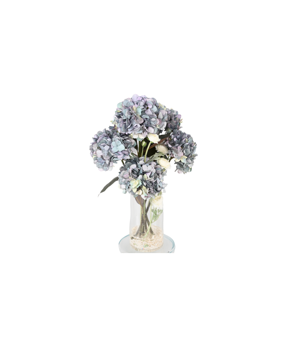 Kunstlik kimp sinine hortensia