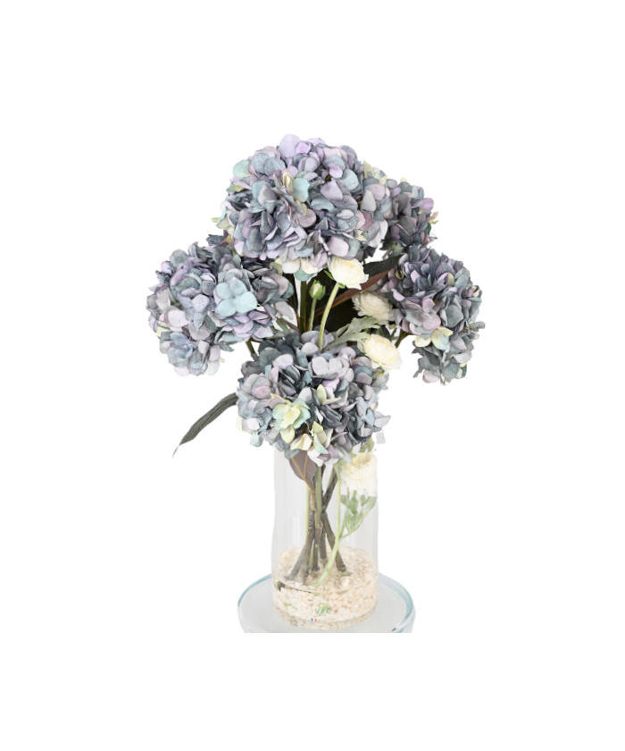 Kunstlik kimp sinine hortensia