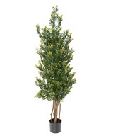 Artificial BOXWOOD RED DAY BUSH UV