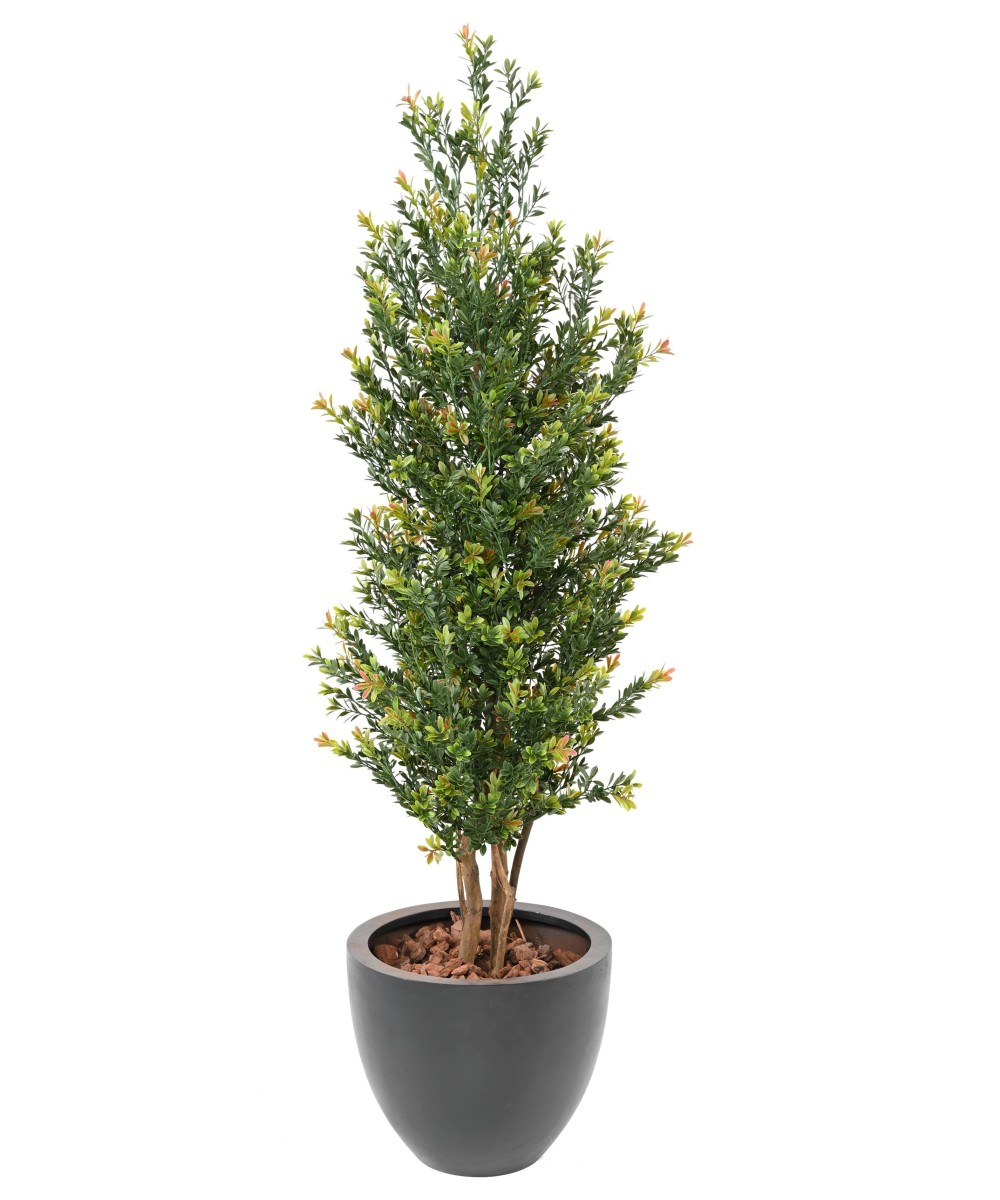 Artificial BOXWOOD RED DAY BUSH UV