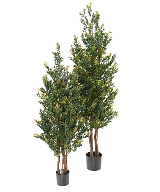 Artificial BOXWOOD RED DAY BUSH UV