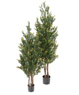 Artificial BOXWOOD RED DAY BUSH UV