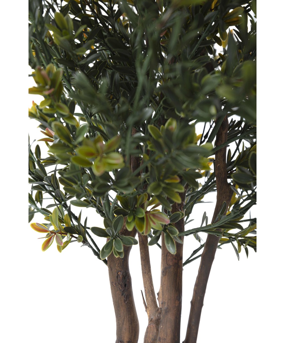 Artificial BOXWOOD RED DAY BUSH UV