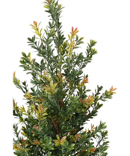 Artificial BOXWOOD RED DAY BUSH UV