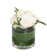 Artificial CENTREPIECE WHITE ROSE