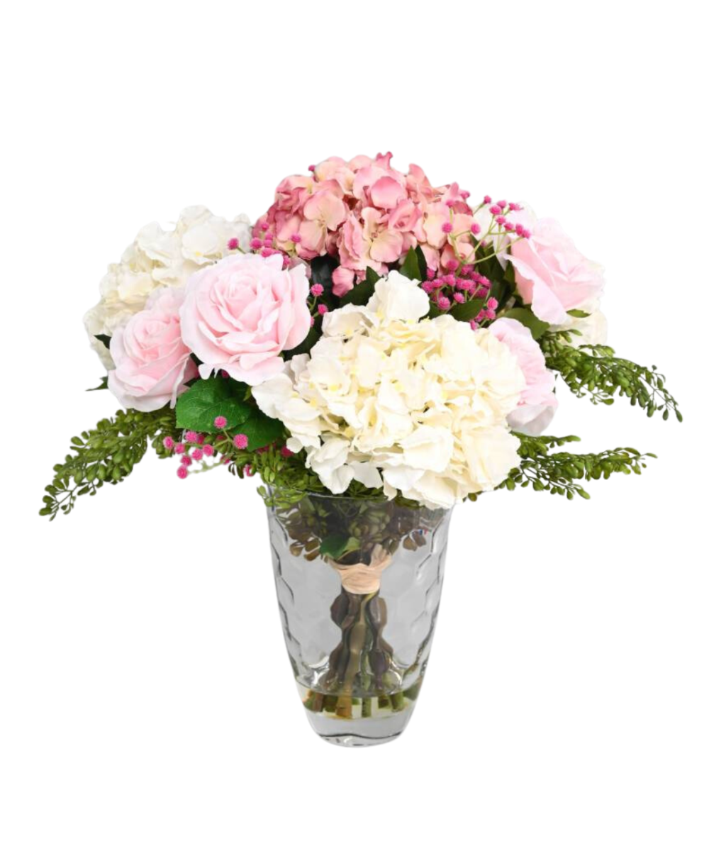 Artificial PINK HYDRANGEA BOUQUET