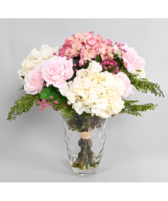 Artificial PINK HYDRANGEA BOUQUET
