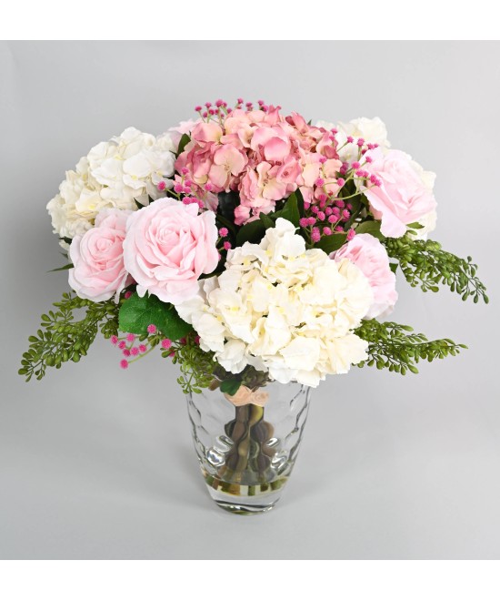 Artificial PINK HYDRANGEA BOUQUET