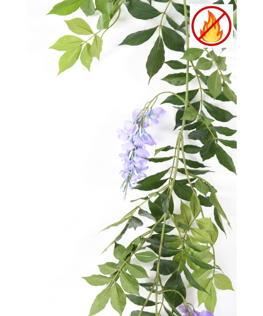 Artificial WISTERIA GARLAND NEW 180 FR - Fire Resistant