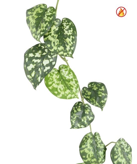 Artificial Scindapsus garland FR - Fire Resistant Artificial