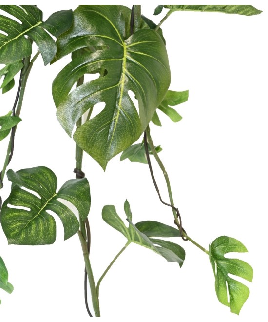 Artificial PHILODENDRON MONSTERA HANGING BUSH 120
