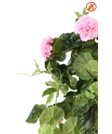 Artificial Geranium Hanging Bush FR - Fire Resistant