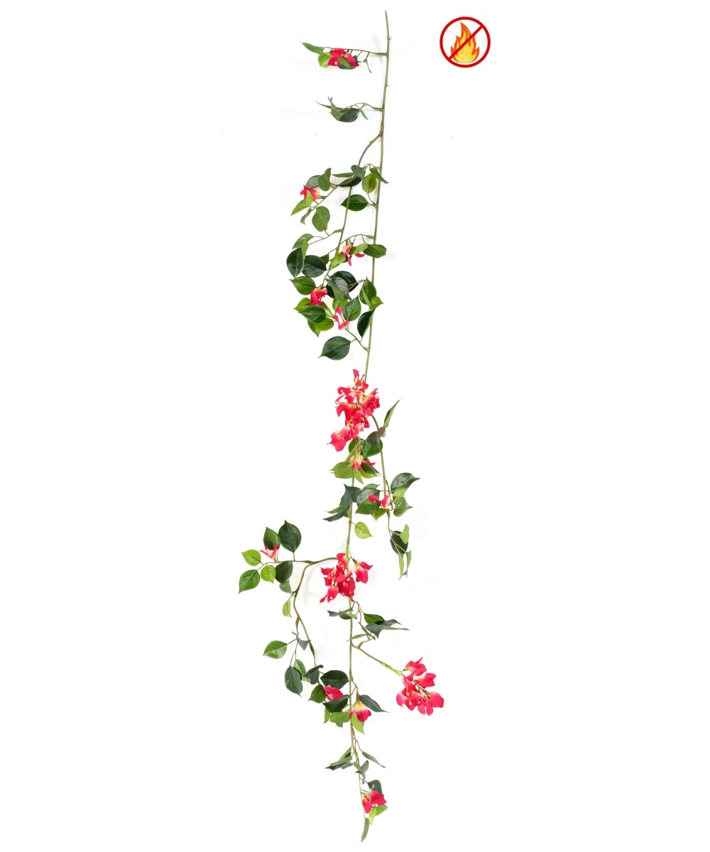 Kunstlik bugenvillea pärg FR - tulekindel