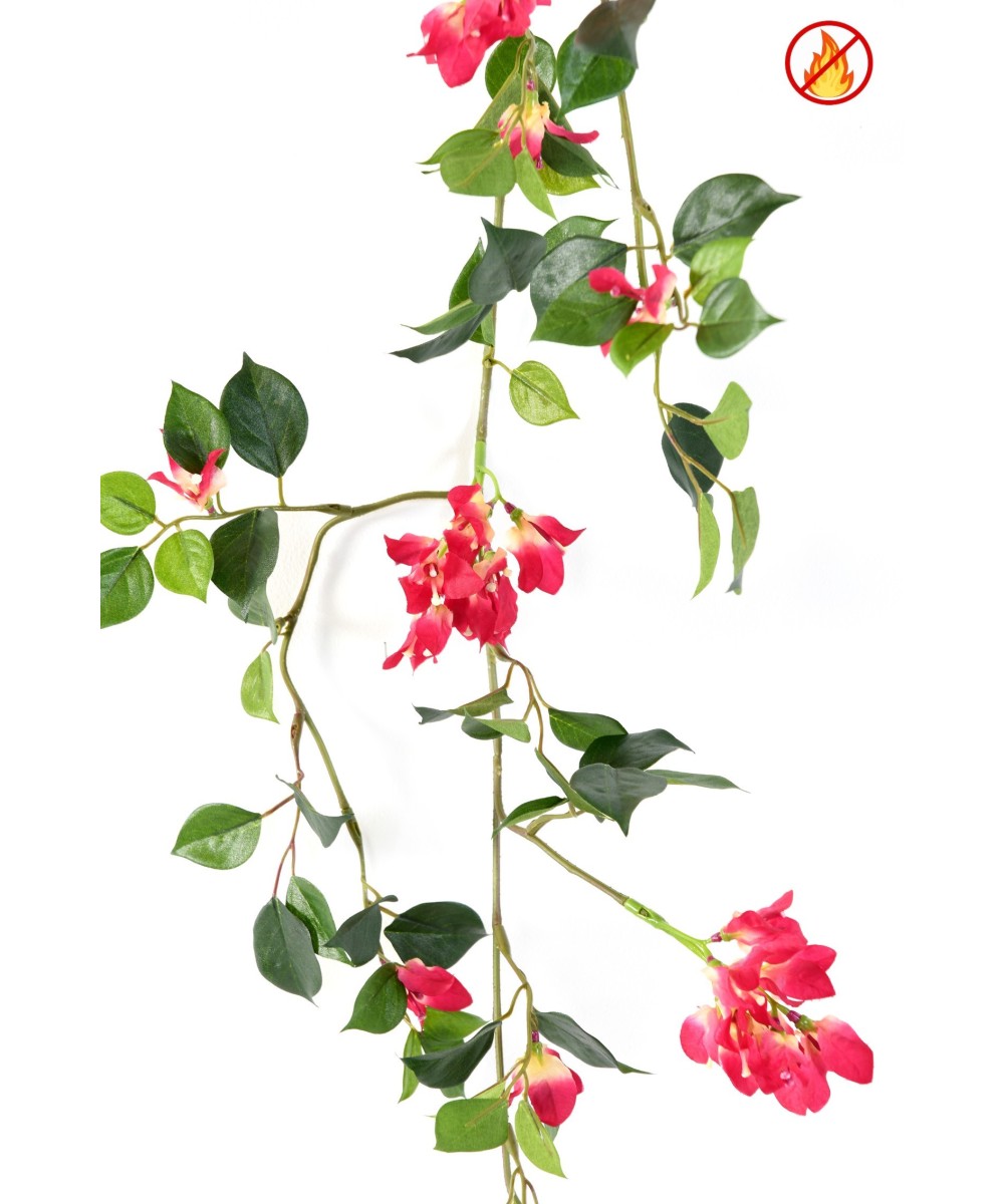Kunstlik bugenvillea pärg FR - tulekindel