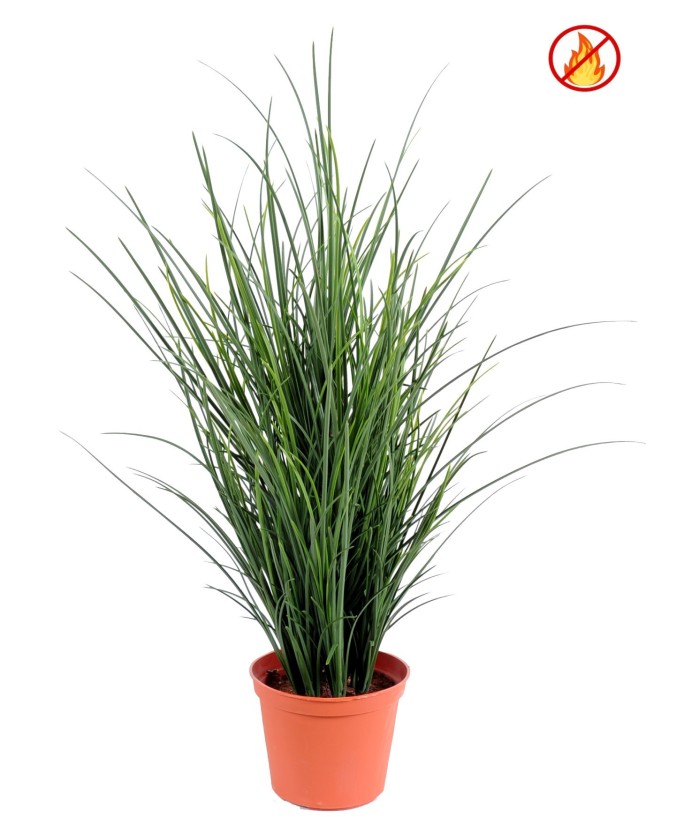 Artificial Fine grass pot FR - Fire Resistant