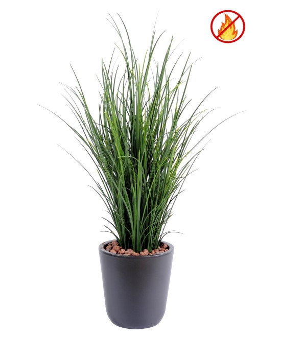 Artificial Fine grass pot FR - Fire Resistant