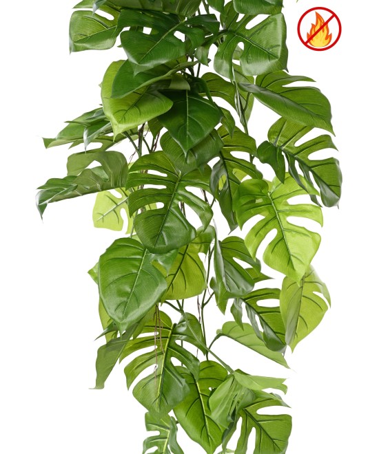 Kunstlik ripppõõsas Philodendron Monstera 120 FR - Tulekindel