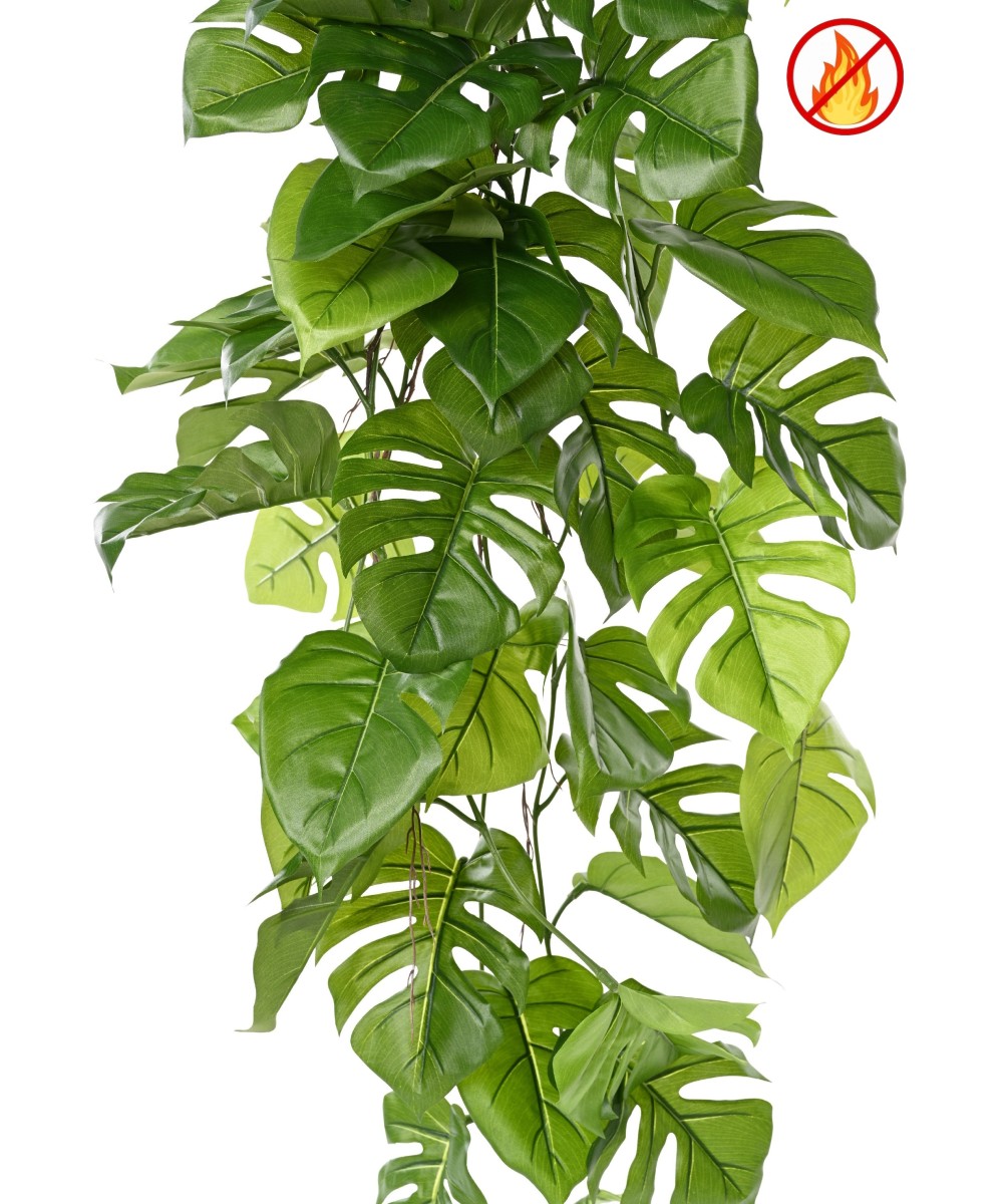 Kunstlik ripppõõsas Philodendron Monstera 120 FR - Tulekindel