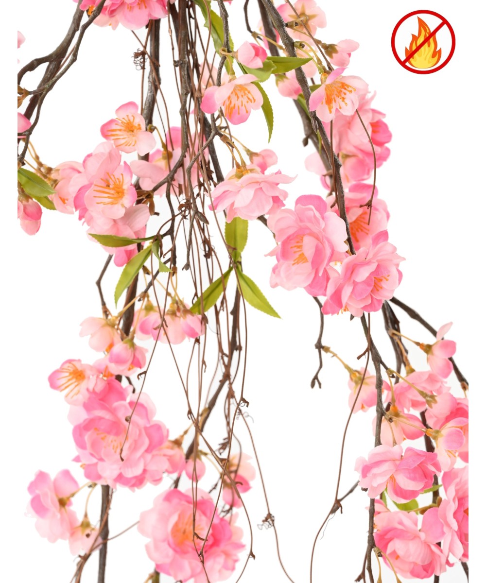 Artificial CHERRY BLOSSOM HANGING BUSH 90 CM FR - Fire Resistant