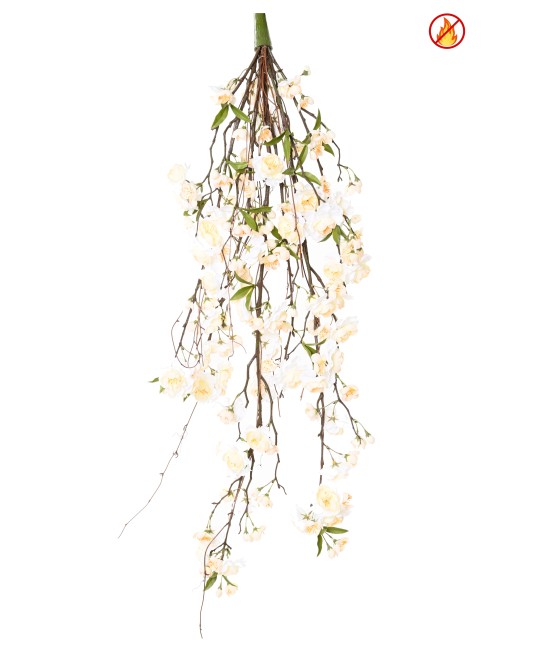 Artificial CHERRY BLOSSOM HANGING BUSH 90 CM FR - Fire Resistant