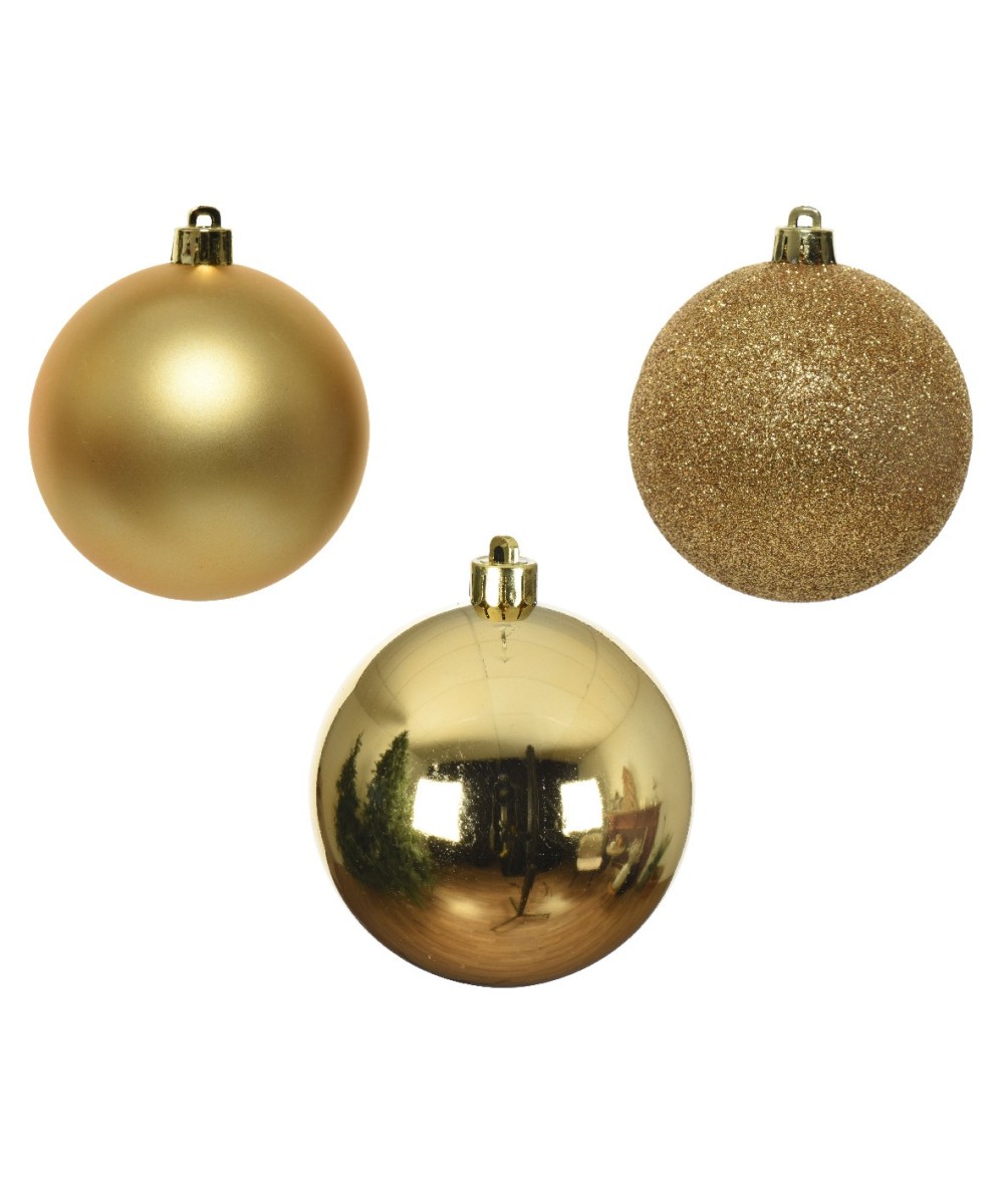 BAUBLE GOLD SHATTERPROOF (box of 10)