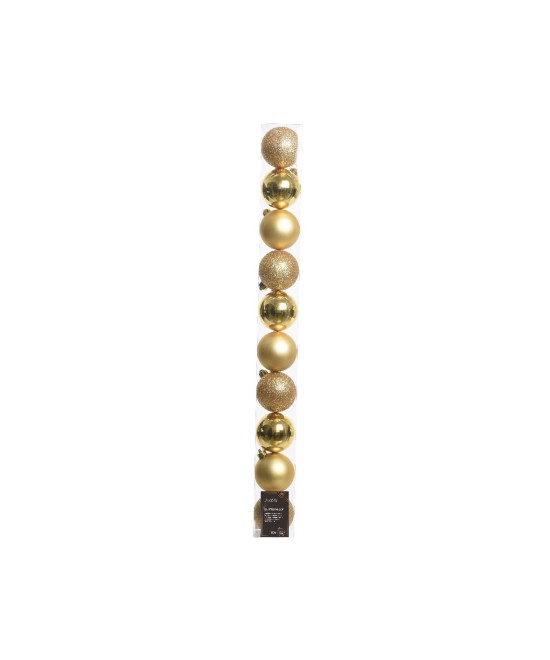 BAUBLE GOLD SHATTERPROOF (box of 10)