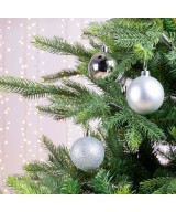 BAUBLE SILVER SHATTERPROOF (box of 10)