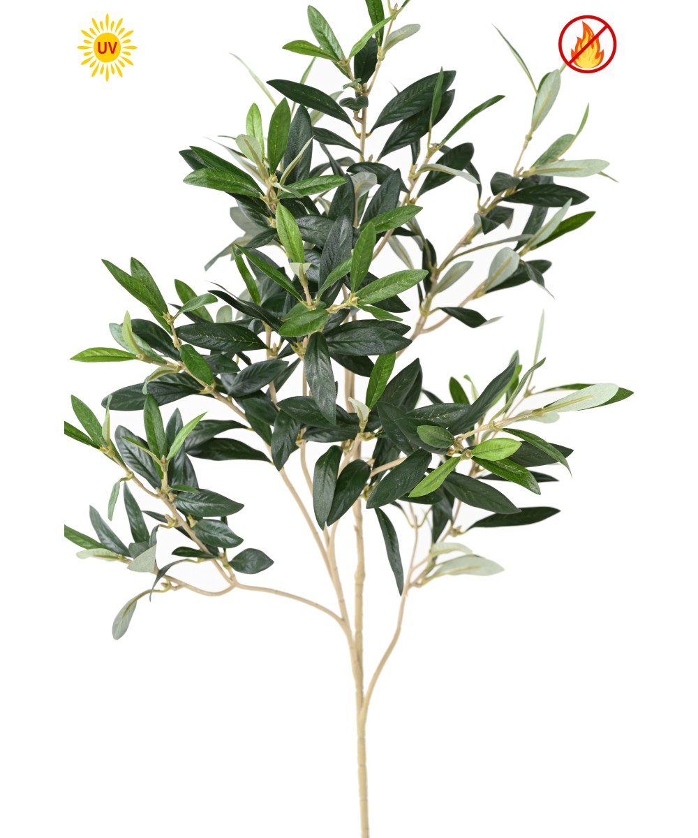 Artificial OLIVE TREE SPRAY without fruit UV FR - UV RESISTANT/FIRE RESISTANT