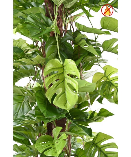 Kunstfilodendron MONSTERA KOOKOSPOOLEL 195 FR - Tulekindel
