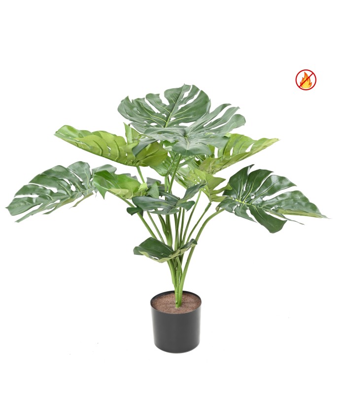 Artificial giant Philodendron Monstera *13 75 cm FR – Fire Resistant