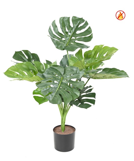 Artificial giant Philodendron Monstera *13 75 cm FR – Fire Resistant