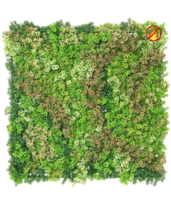 Artificial Green Wall Panel Moss 100 × 100 FR – Fire Resistant