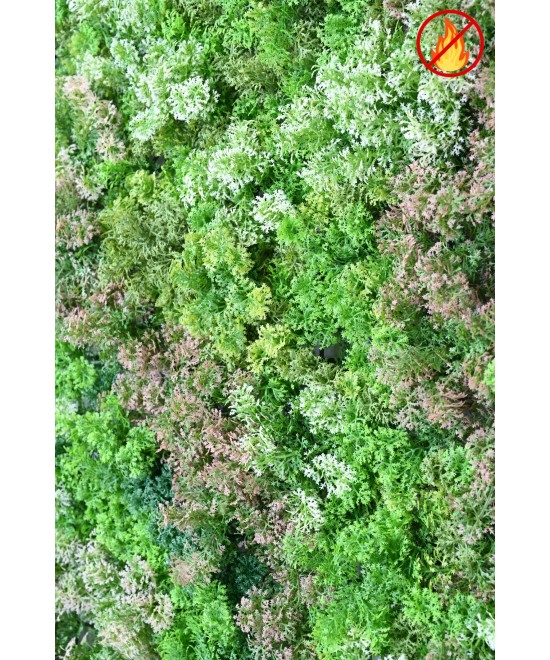 Artificial Green Wall Panel Moss 100 × 100 FR – Fire Resistant