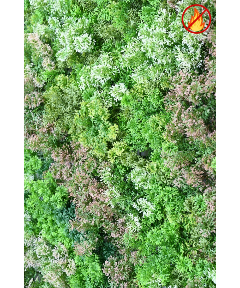 Artificial Green Wall Panel Moss 100 × 100 FR – Fire Resistant