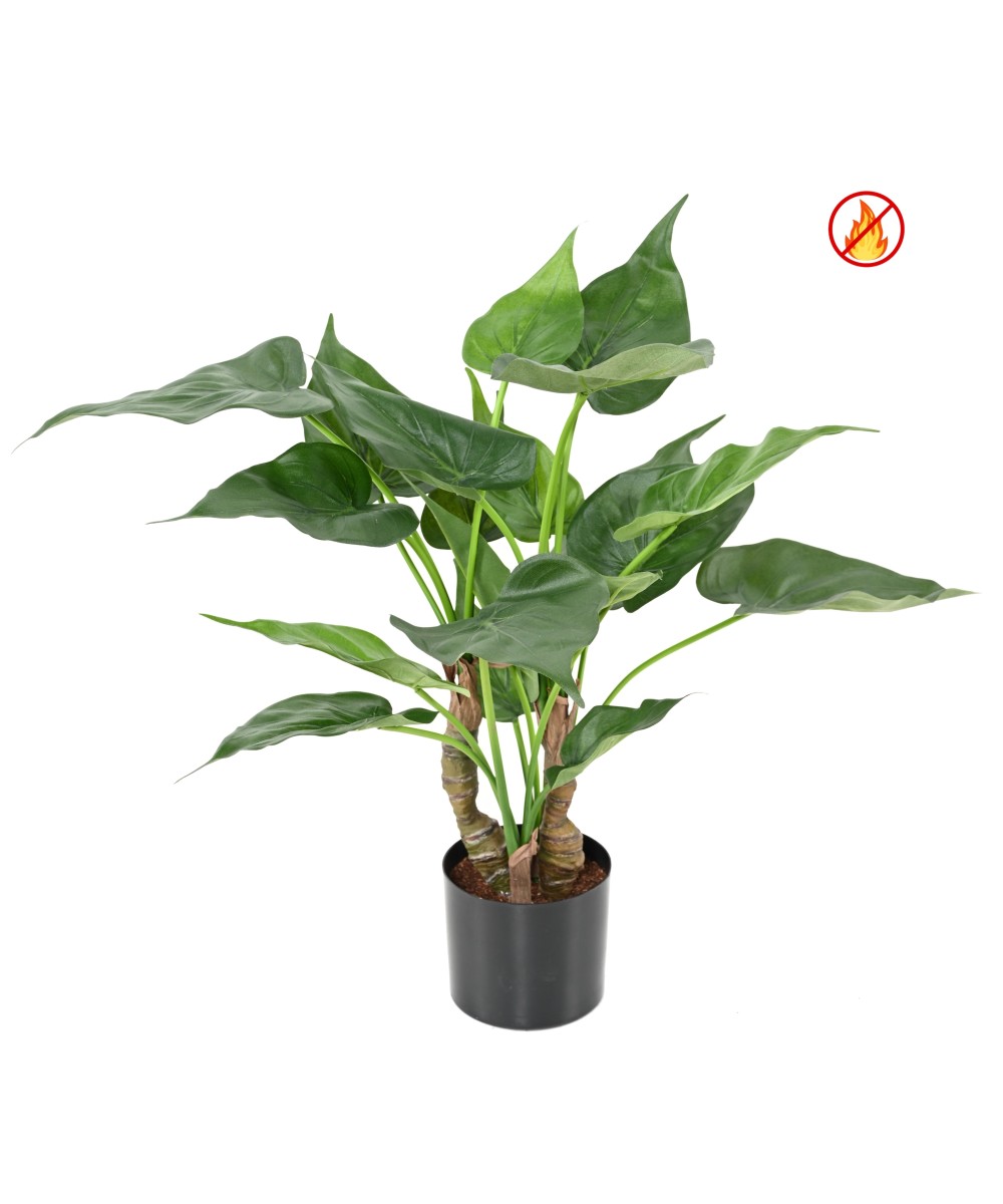 Artificial Alocasia cucullata FR - Fire Resistant