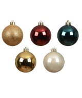 BAUBLE SHATTERPROOF MIXED (box of 30)
