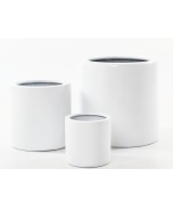 CYLINDRE FIBER BLANC BRILLANT