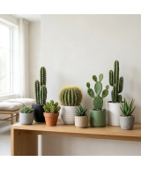 Artificial cacti and succulents
